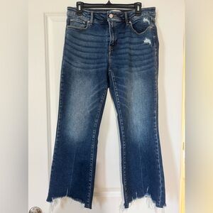 Zenana Outfitters Dark Blue Flare Jeans